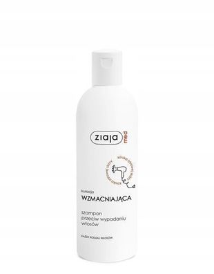 Ziaja Med Shampoo gegen Haarausfall, Staerkung des Haarwuchses, 300 ml