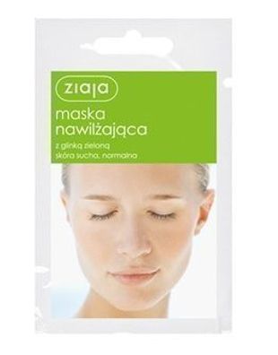 Ziaja Feuchtigkeitsmaske mit Gruener Tonerde fuer Trockene & Normale Haut, 7ml