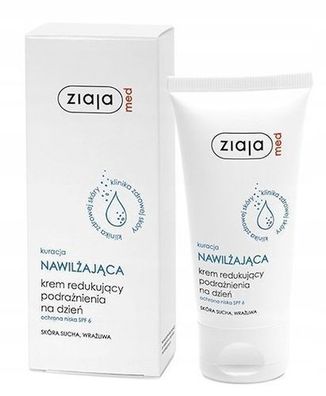 Ziaja Med, Feuchtigkeitsspendende Tagescreme, 50 ml, fuer empfindliche Haut