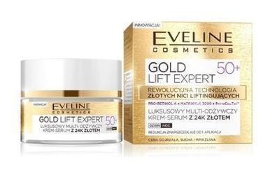 Eveline Gold Liftexpert Anti-Aging Tages- und Nachtserum mit 24 Karat Gold, 50ml