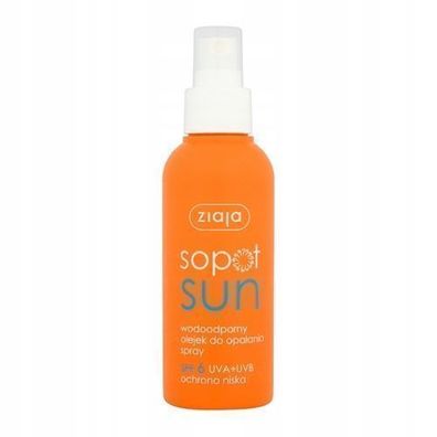 Ziaja Sopot Braeunungsoel Sonnenspray LSF6 - Hautpflegendes Spray mit Lichtschutzf