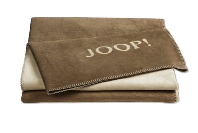 Joop! Wohndecke Kuscheldecke 150x200 cm Doubleface uni cashew-macchiato braun 739384