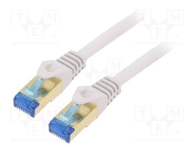 Netzwerkkabel | CAT 7 | doppelt geschirmt | Grau | 5 Meter