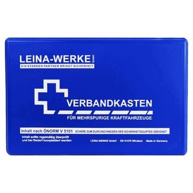 Verbandkasten ÖNORM blau für mehrspurige Kraftfahrzeuge