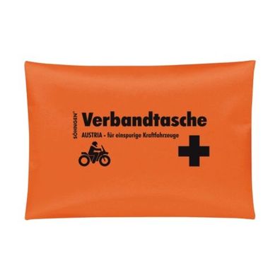 KFZ Verbandtasche Austria orange für einspurige Kraftfahrzeuge
