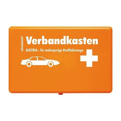 KFZ-Verbandkasten Austria für mehrspurige Kraftfahrzeuge orange