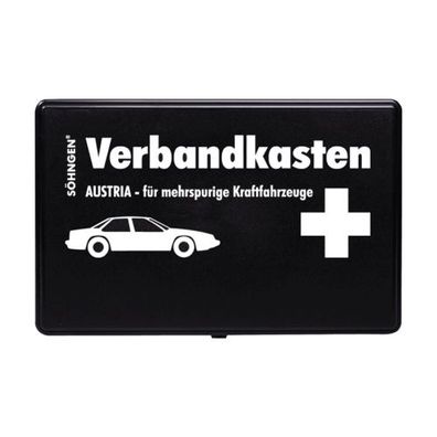 KFZ-Verbandkasten Austria für mehrspurige Kraftfahrzeuge schwarz