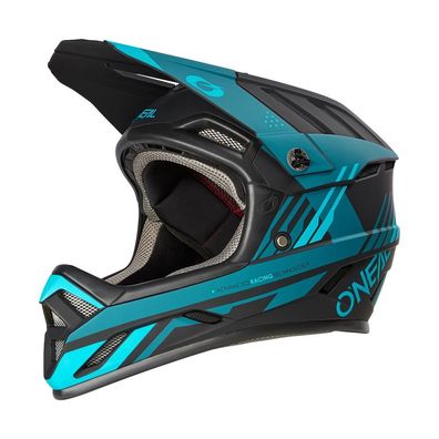 O'NEAL Bike Fullface Helm Backflip Strike Black/Teal - Größe: XL (61/62 cm)