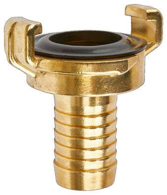 GEKA® Schlauchstück 3/4 Zoll Messing Schlauchinnendurchmesser 19 mm