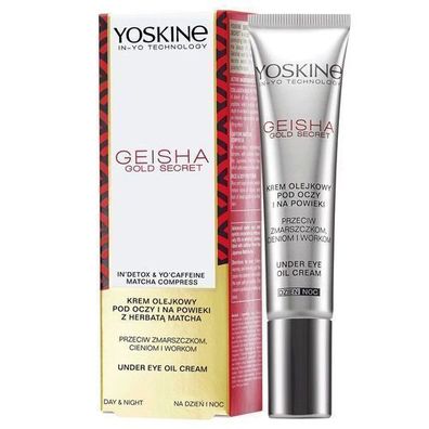 Geisha Gold Augencreme 30ml - Luxurioeser Hydratisierender Balsam fuer Strahlende Hau