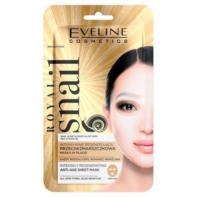 Eveline Cosmetics Koenigliche Schnecken Anti-Falten Tuchmaske - Intensive Regener