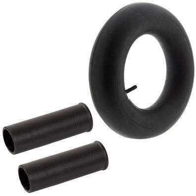 Schlauch für Schubkarrenrad 4.80 / 4.00-8 + 2 x Griffe für Schubkarre 31,3 mm