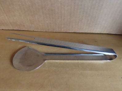 Servierzange Wurstzange Gebäckzange Bratenzange Metall ca. 23,7cm/ WMF