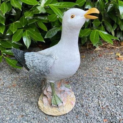Gartenfigur Möwe Figur 28 cm