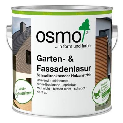 OSMO Garten- & Fassadenlasur 0,75/2,5 L langanhaltender Holzschutz div. Farben