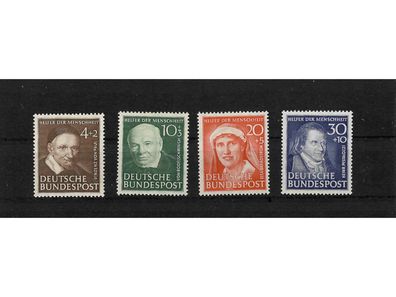 Bund, MiNr. 143-146 postfrisch, Helfer der Menschheit (II)