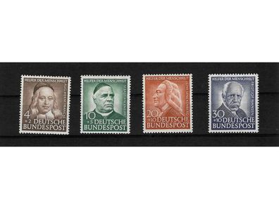 Bund, MiNr. 173-176 postfrisch, Helfer der Menschheit (IV)