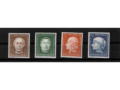 Bund, MiNr. 200-203 postfrisch, Helfer der Menschheit (V)