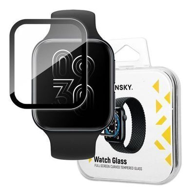 Wozinsky Hybrid-Glas Schutzfolie fuer Oppo Watch 46 mm Schwarz