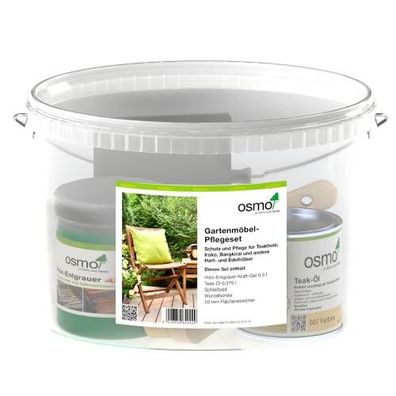 OSMO Gartenmöbel-Pflegeset, Reinigung, Schutz und Pflege für Außen