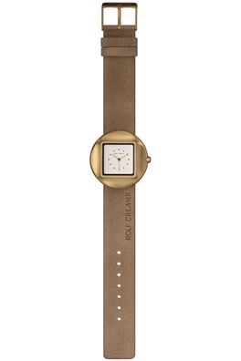 Rolf Cremer Morph Unisexuhr 509000 Beige, Gold Leder