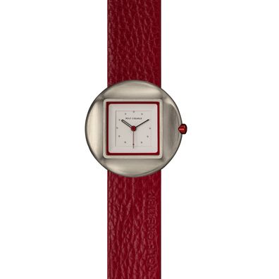 Rolf Cremer Morph Unisexuhr 509002 Rot, Silber Leder