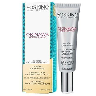 Okinawa Augen- & Lippencreme Gruener Kaviar, 15ml - Anti-Aging Faltenreduzierung