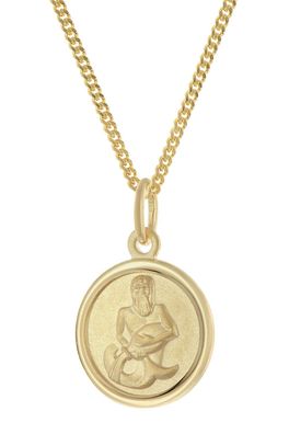 trendor Schmuck Kinder Sternzeichen Wassermann Gold 333 mit vergoldeter Kette 28468
