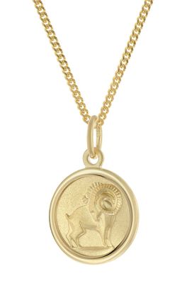 trendor Schmuck Kinder Sternzeichen Widder Gold 333 mit vergoldeter Kette 28468-04