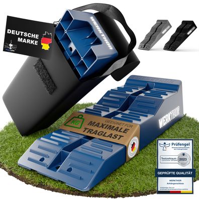 Werkthor Auffahrkeile 2er Set - Für Wohnmobil/Wohnwagen <5?t - Rutschfest & stabil
