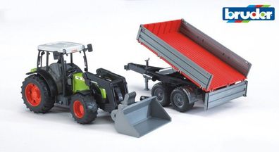 Bruder 02112 Claas Nectis 267F mit Bordwandanhänger