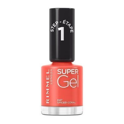 Rimmel Nagellack 047 Spiced Coral, 12 ml - Perfekte Wahl fuer eine brillante, pro