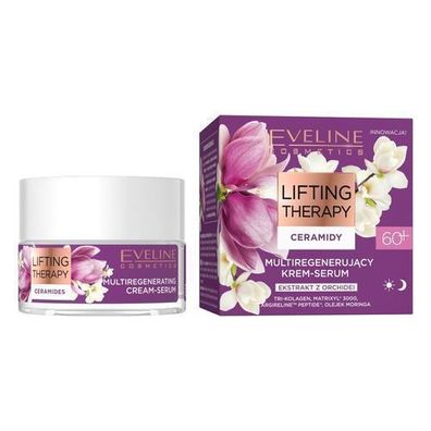 Eveline Anti-Aging Gesichtspflegecreme 60+ mit Multiregenerationsserum, 50 ml