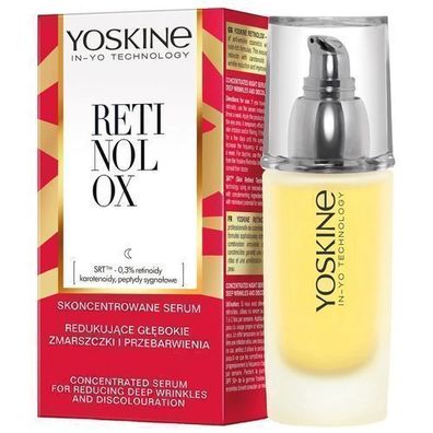 Yoskine Retinolox Hochkonzentriertes Nachtserum zur Reduzierung tiefer Falten un