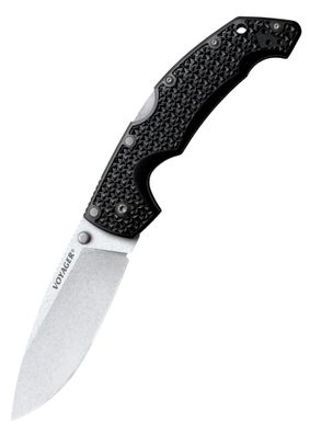 Cold Steel Voyager Large Taschenmesser, Drop Point, Glatte Schneide, AUS 10A