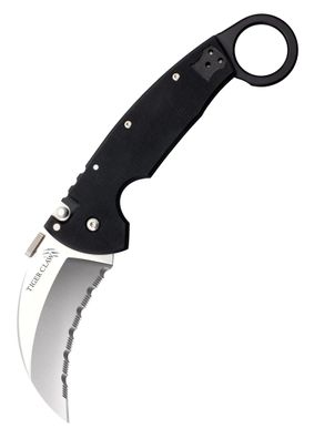 Cold Steel Tiger Claw Taschenmesser, Wellenschliff, CTS XHP