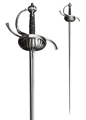 Cold Steel Rapier Degen mit geriffeltem Griffkorb
