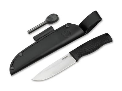 Böker Bronco Messer Lederscheide + Feuerstahl