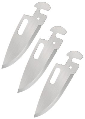 Cold Steel Click-N-Cut Folder Ersatzklingen, Drop-Point, 3er Pack