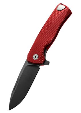Lionsteel ROK Aluminium Taschenmesser, rot, schwarz