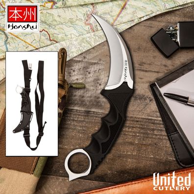 United Cutlery Honshu Karambit satinert mit Schultertragesystem