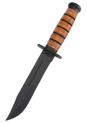 United Cutlery USMC Messer Combat Fighting Knife mit Lederscheide