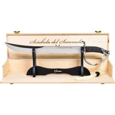 FOX Traditioneller Champagnersäbel mit Dekoständer in Geschenkbox
