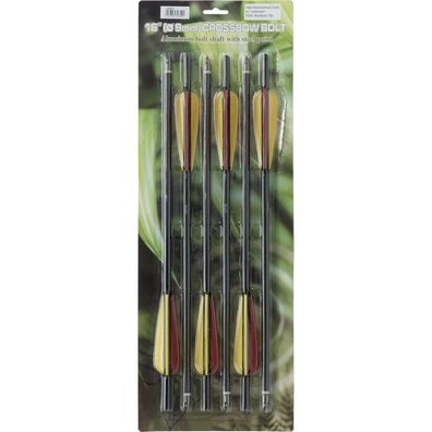Ersatzpfeile für Armbrustgewehr 16" 6-er Pack, Aluminium