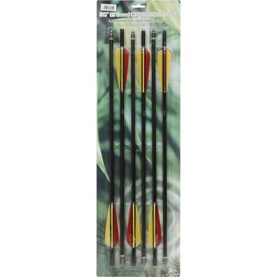 Ersatzpfeile für Armbrustgewehr 20" 6-er Pack Aluminium