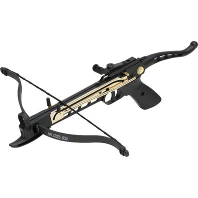 Armbrustpistole Cobra 80 Lbs Metallkorpus mit drei Pfeilen