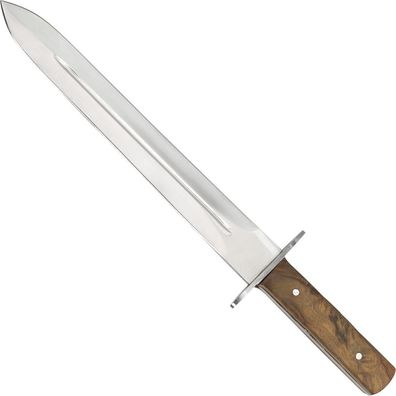Haller Jagd- und Abfangmesser Hirschfänger 270 mm Walnussholz