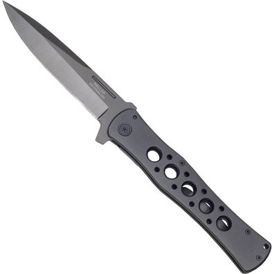 Haller XXL Stiletto Taschenmesser Vollmetall einseitig geschliffen
