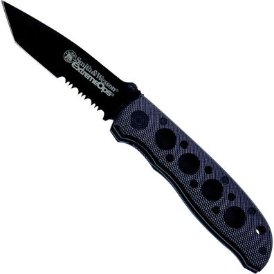 Smith & Wesson Messer Extreme Ops Tanto Black Teilwellenschliff