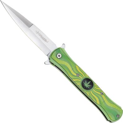 Stiletto Taschenmesser glowing in the dark